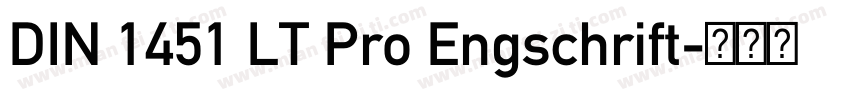 DIN 1451 LT Pro Engschrift字体转换
